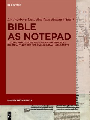 cover image of Bible as Notepad